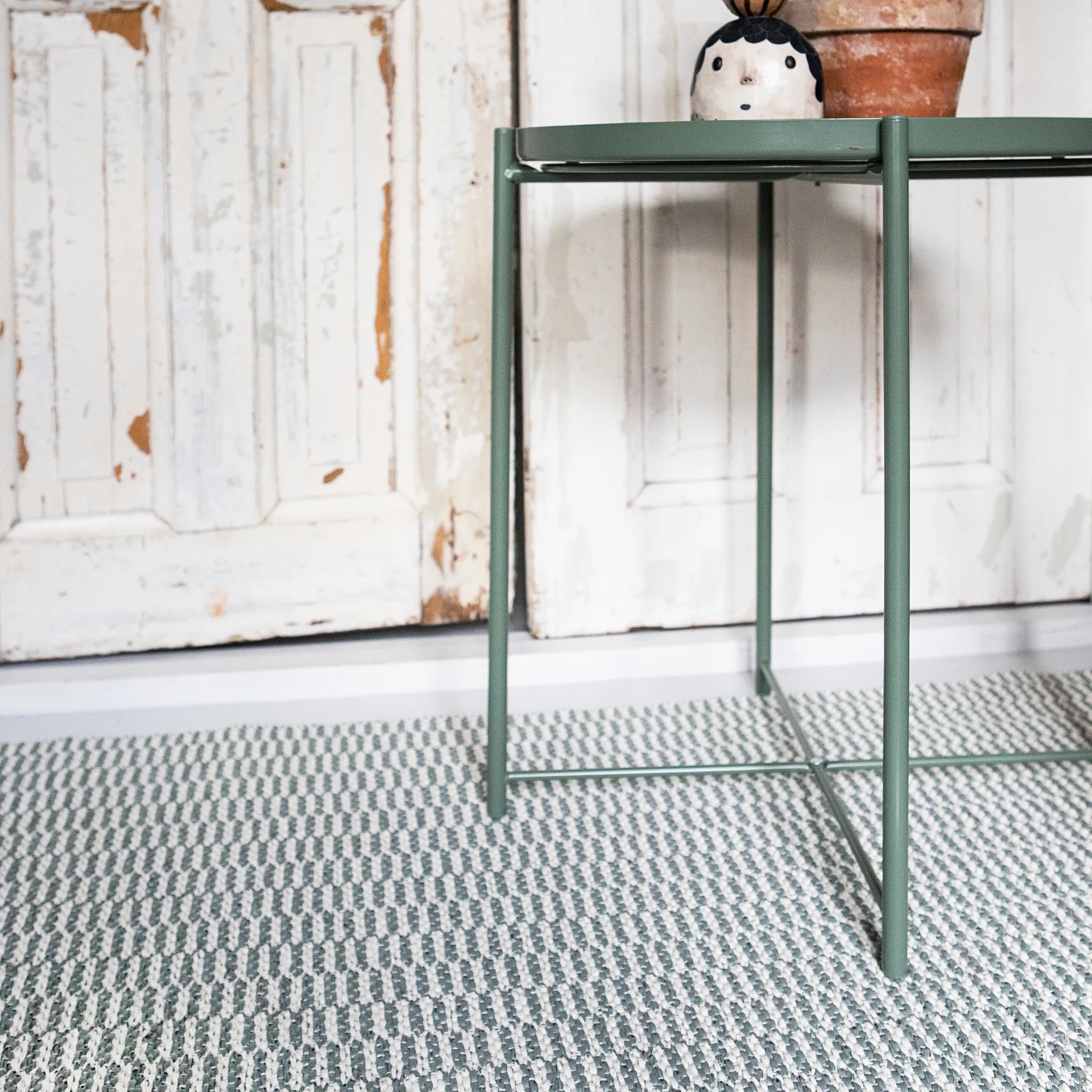 Pemba vloerkleed steel, 70 x 150 cm. Brita Sweden