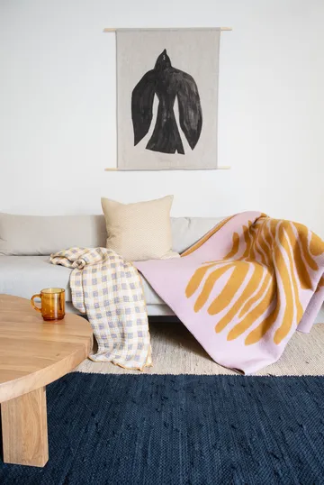 Pine plaid - Roze, 180x130 cm - Brita Sweden