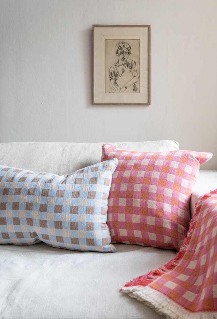 Poppy wollen deken 130x170 cm, Roze Brita Sweden