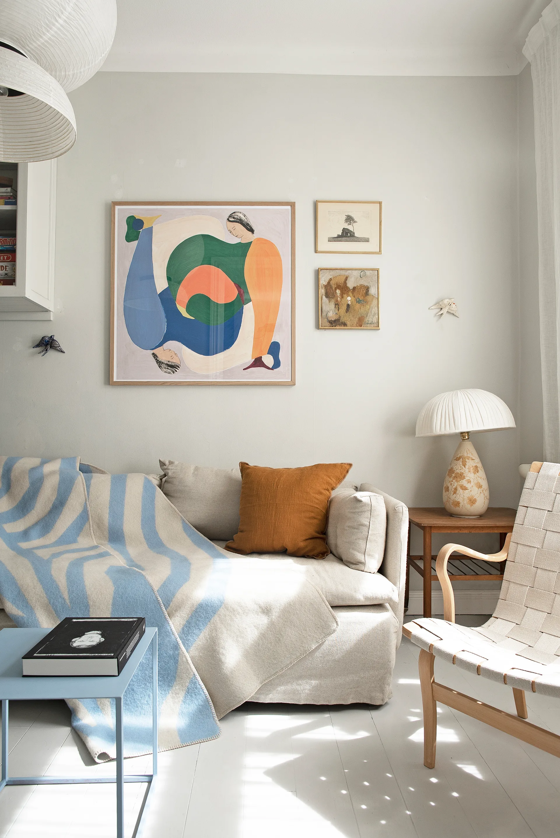 Pugh plaid, Blauw, 200x130 cm Brita Sweden