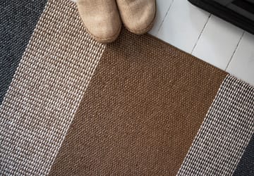 Seasons vloerkleed cacao (bruin-zwart) - 70x200 cm - Brita Sweden