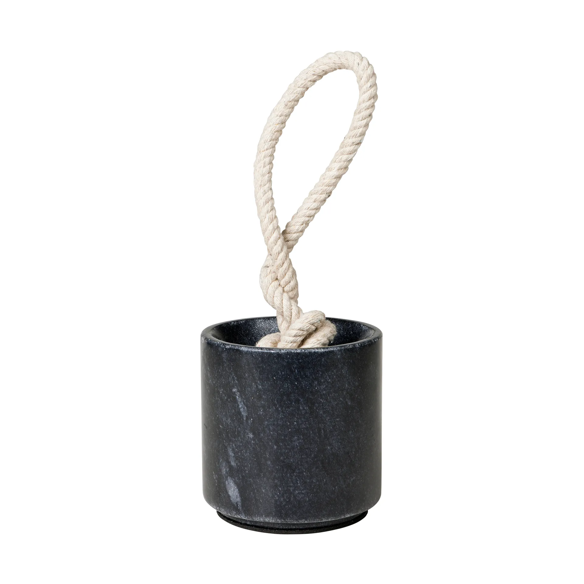 Abby deurstopper Ø10x10 cm, Black marble Broste Copenhagen
