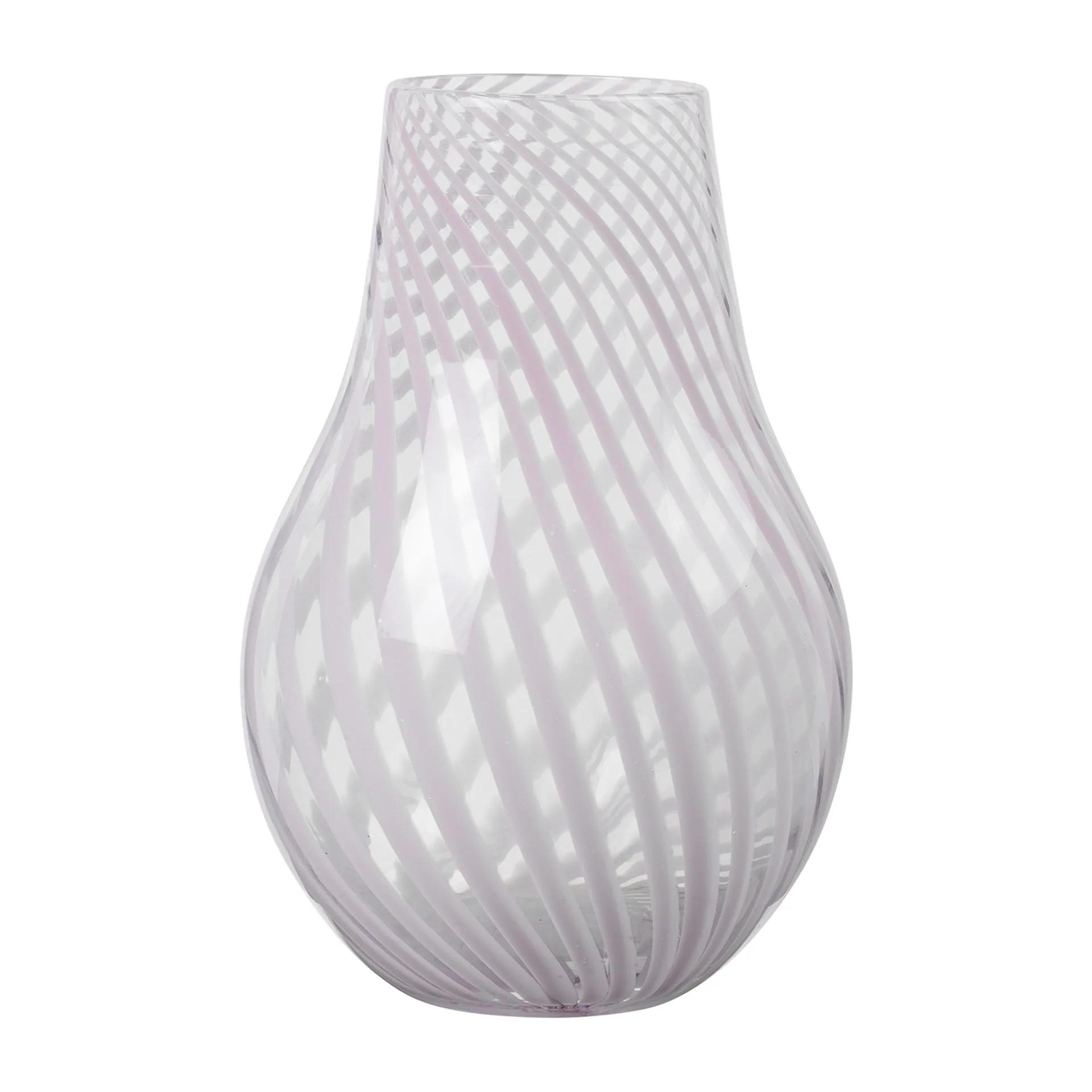 Ada Cross Stripe vaas 22,5 cm, Lavender grey Broste Copenhagen