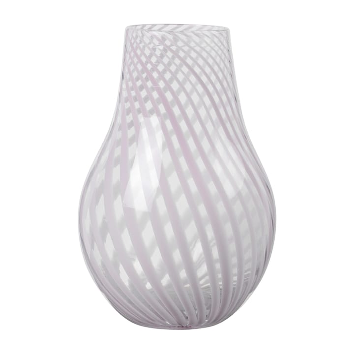 Ada Cross Stripe vaas 22,5 cm - Lavender grey - Broste Copenhagen