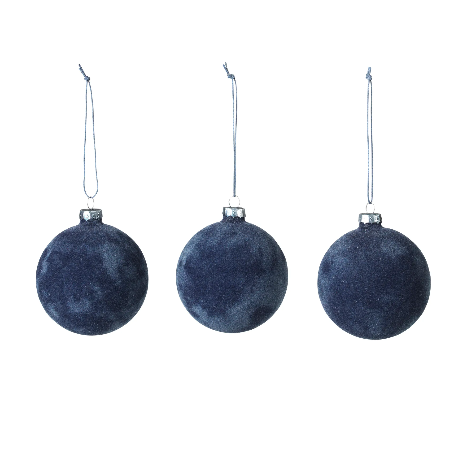 Alcan kerstballen 3-pack, donkerblauw Broste Copenhagen
