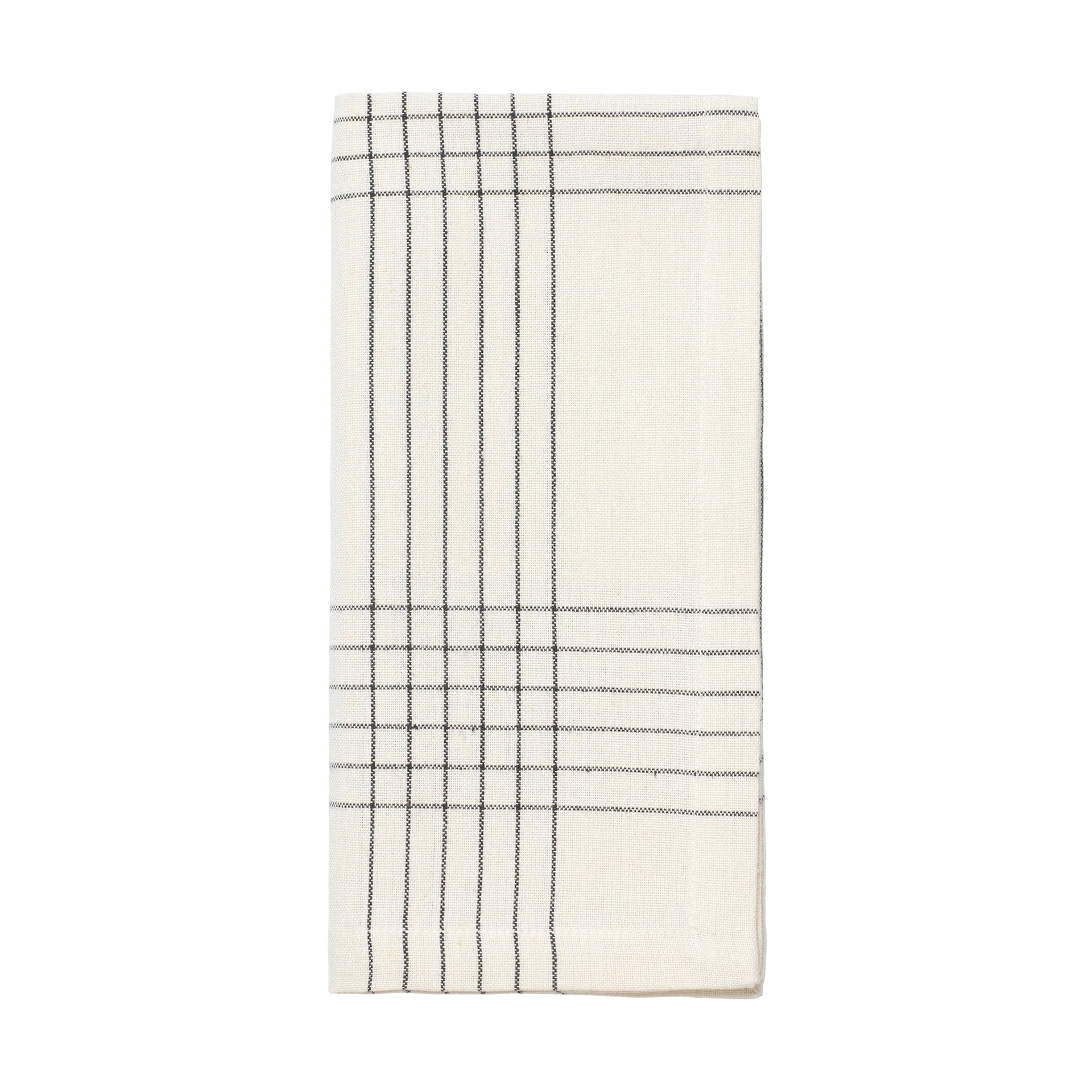 Alice stoffen servet 45x45 cm, Black-natural Broste Copenhagen