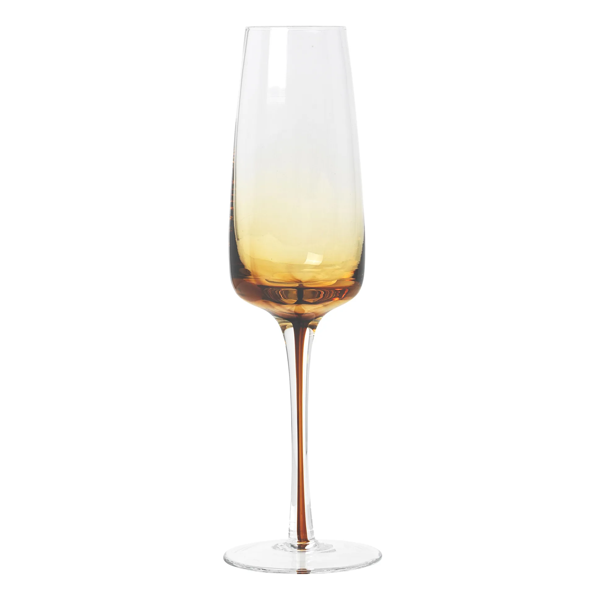 Amber champagneglas, 20 cl. Broste Copenhagen