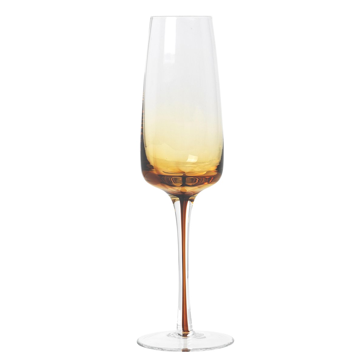 Broste Copenhagen Amber champagneglas 20 cl. | Scandinavisch Interieur | Champagneglazen | Geel