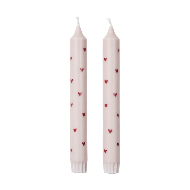 Amor kroonkaars 2-pack - Light pink-red - Broste Copenhagen