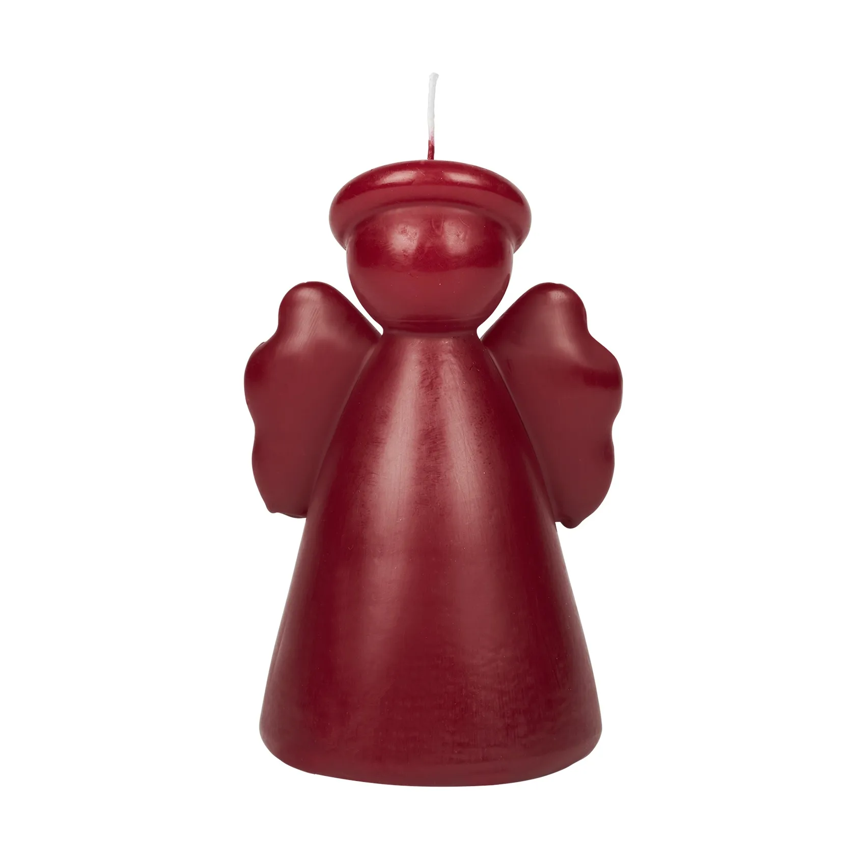 Angel sculpture kaars 14 cm, Burgundy Broste Copenhagen