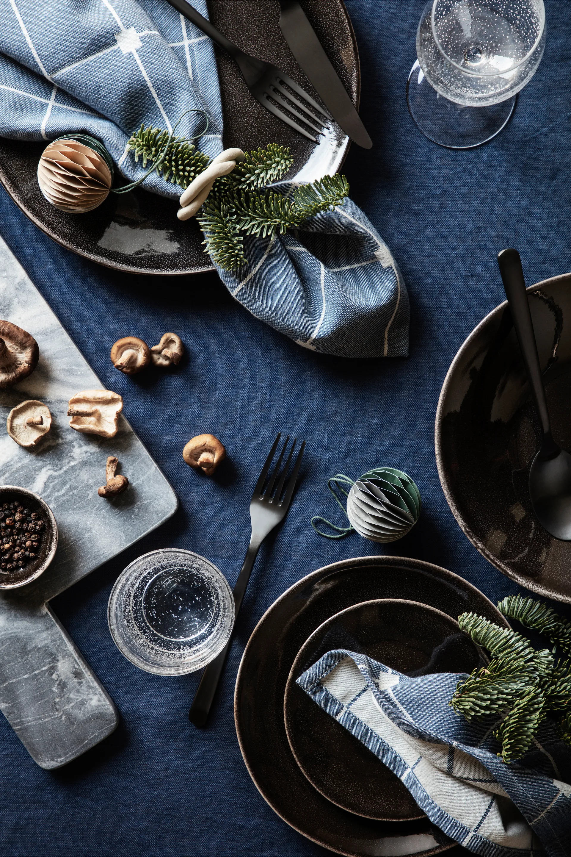 Ball kerstbal honeycomb Ø5 cm 6-delig, Multi/green Broste Copenhagen