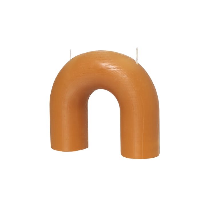 Bend kaars 14,5x16,5 cm, Honey gold Broste Copenhagen