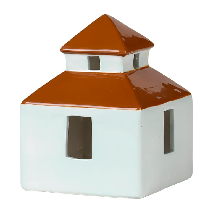 Bo decoratiehuis 13,2x18 cm - Light turquoise-caramel brown - Broste Copenhagen