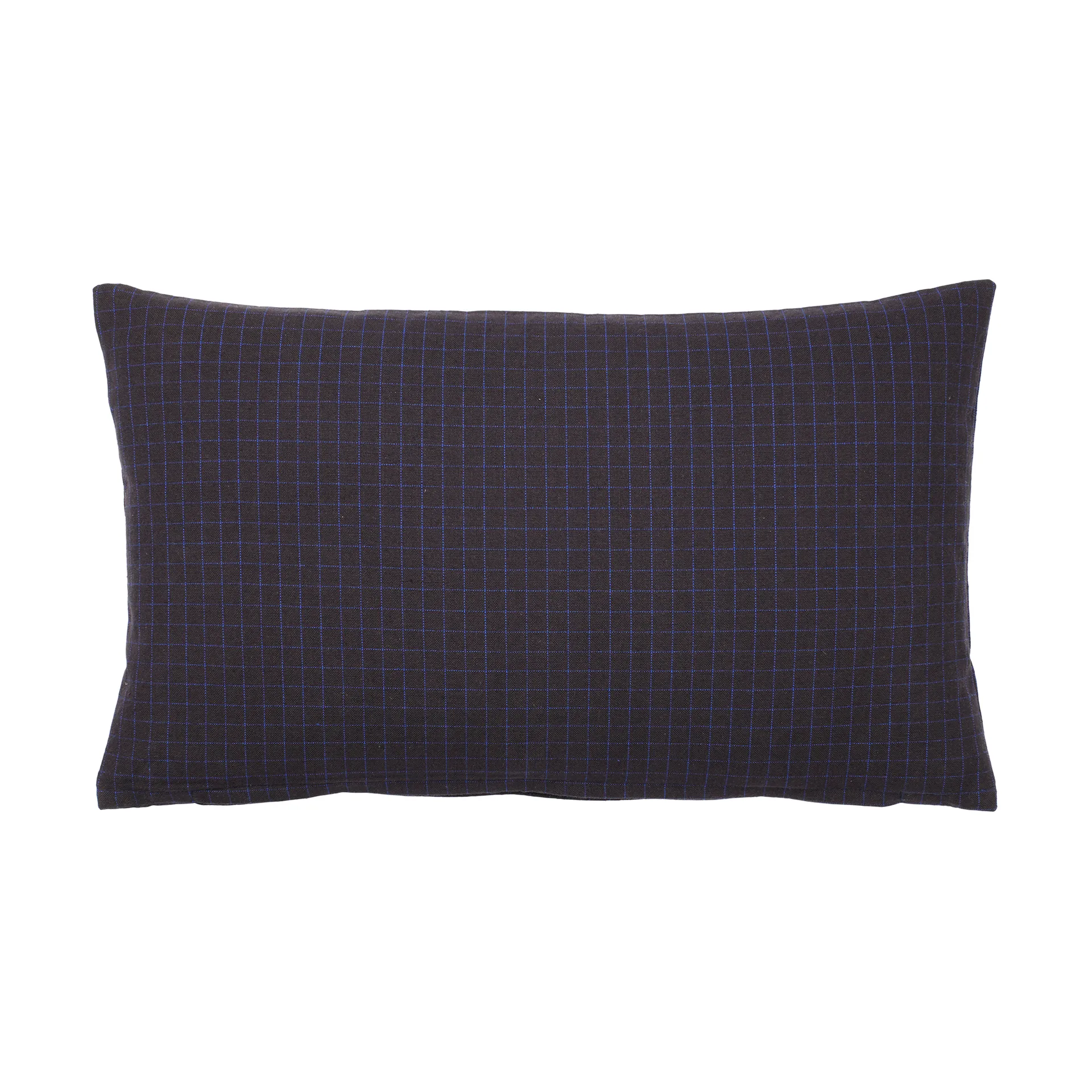 Bodil kussenhoes 30x50 cm, Black-intense blue Broste Copenhagen