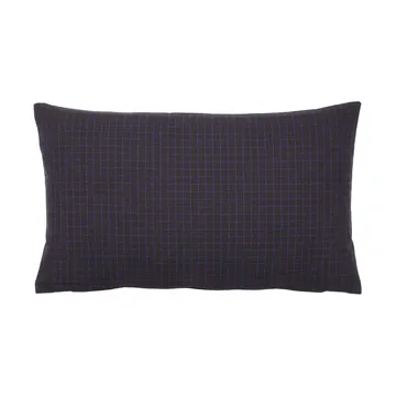 Bodil kussenhoes 30x50 cm - Black-intense blue - Broste Copenhagen