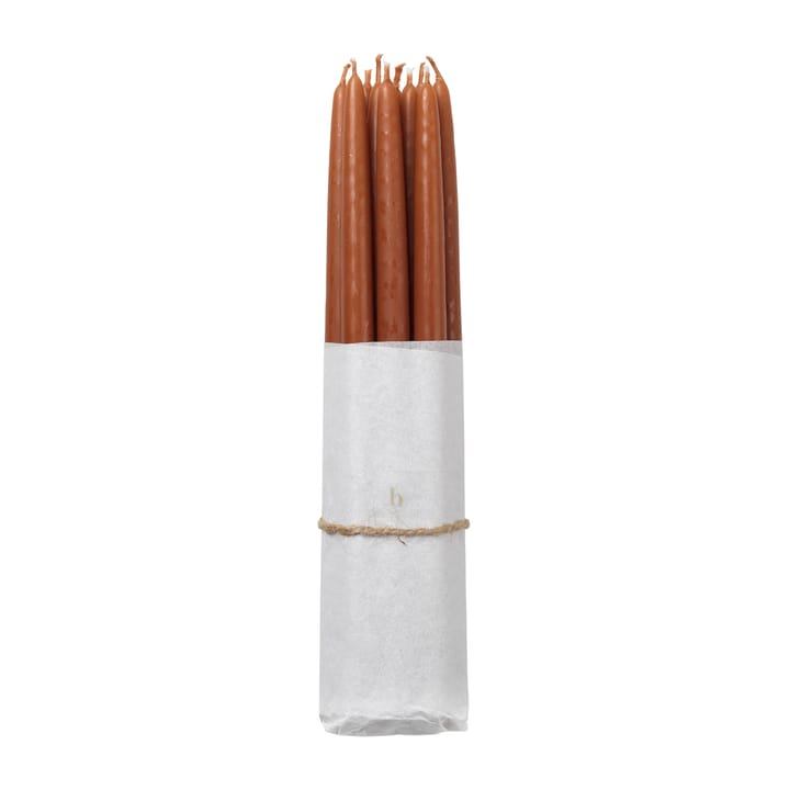 Broste Copenhagen dinerkaarsen 10-pack - Terracotta - Broste Copenhagen