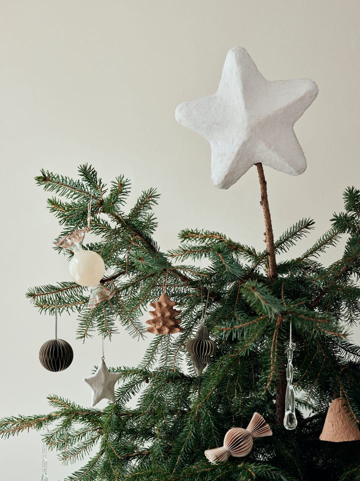 Candy kerstboomhanger glas 2-delig, Crème Broste Copenhagen