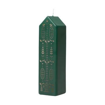 Casa adventskaars - Dark Green-Gold - Broste Copenhagen
