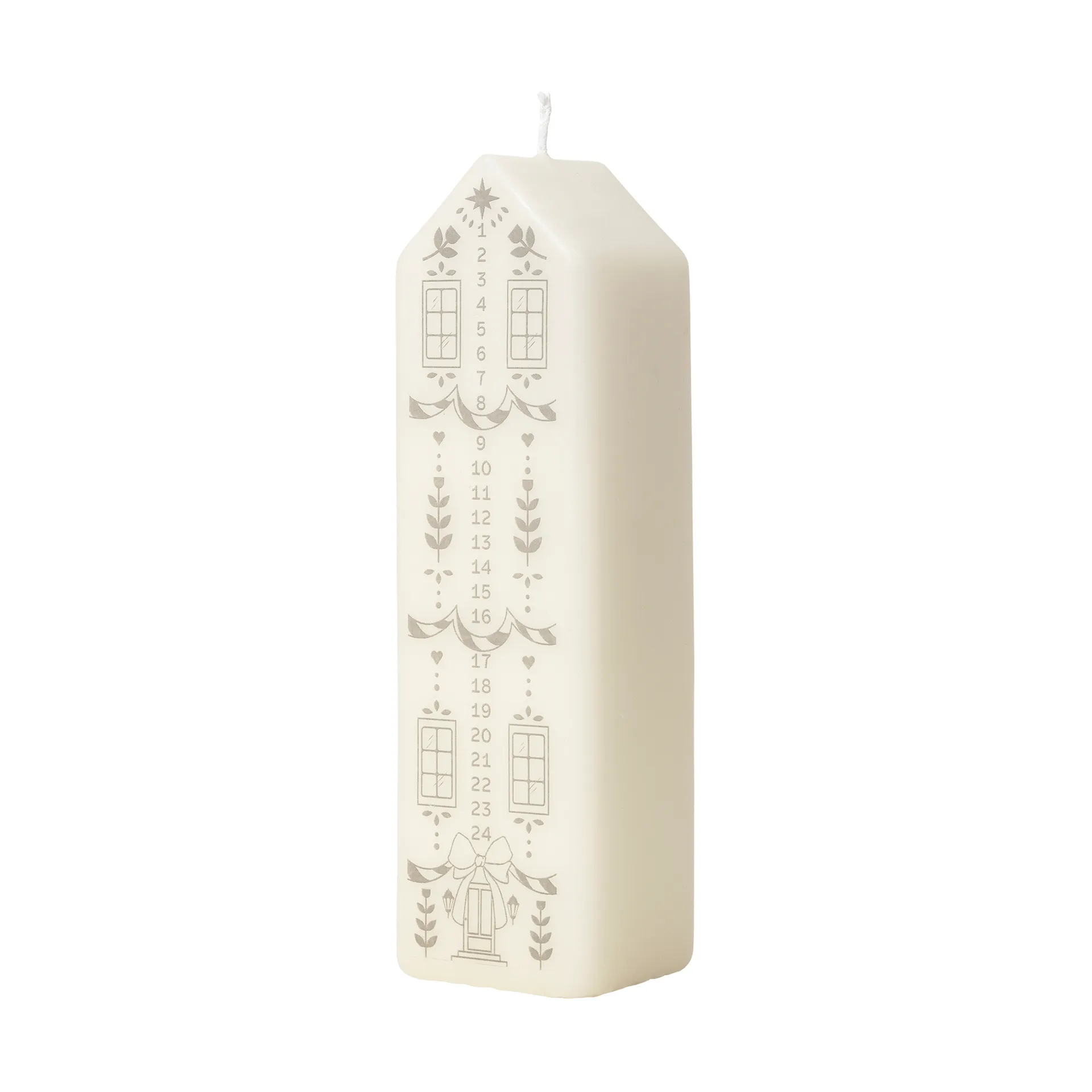 Casa adventskaars, White-Silver Broste Copenhagen