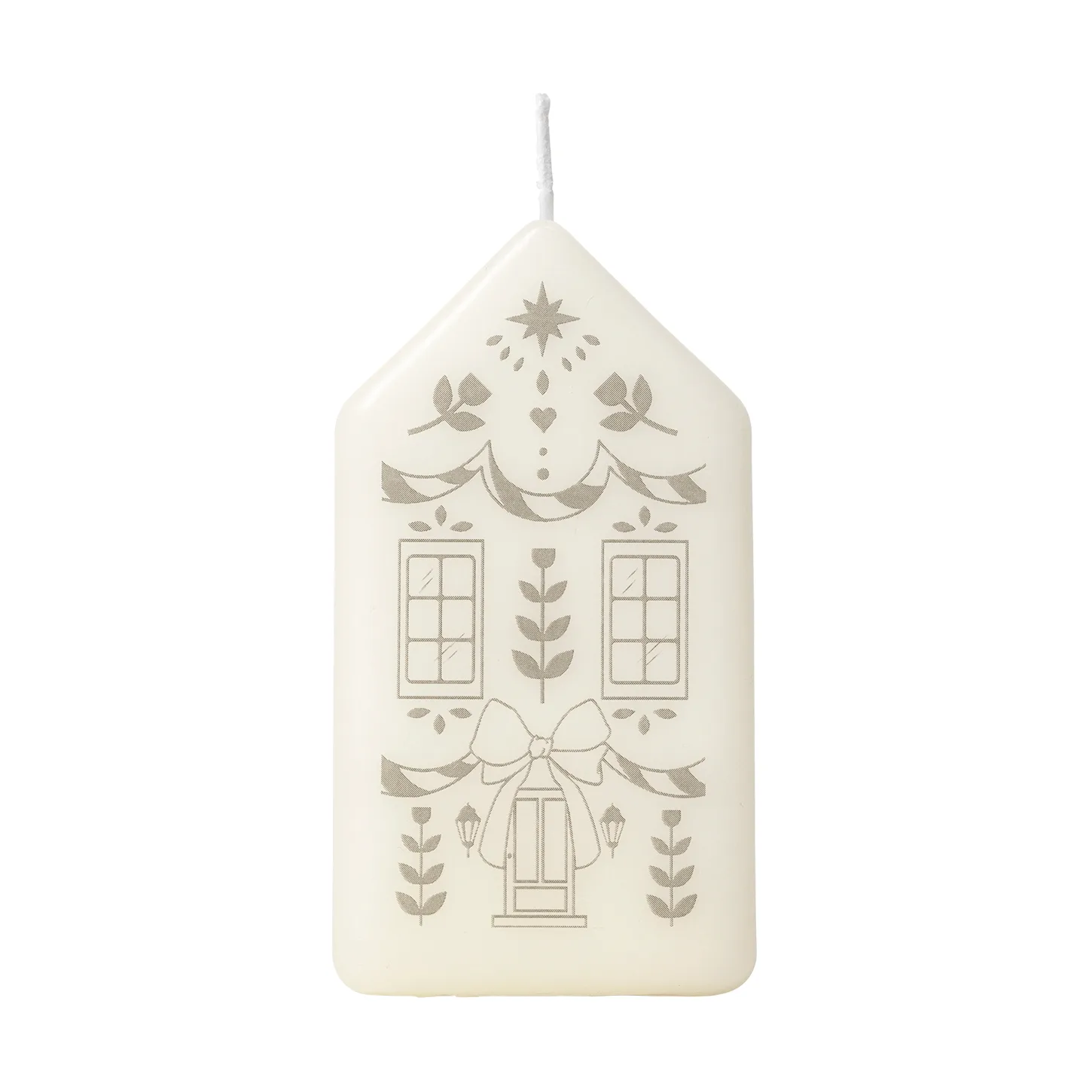 Casa stompkaars, White-Silver Broste Copenhagen