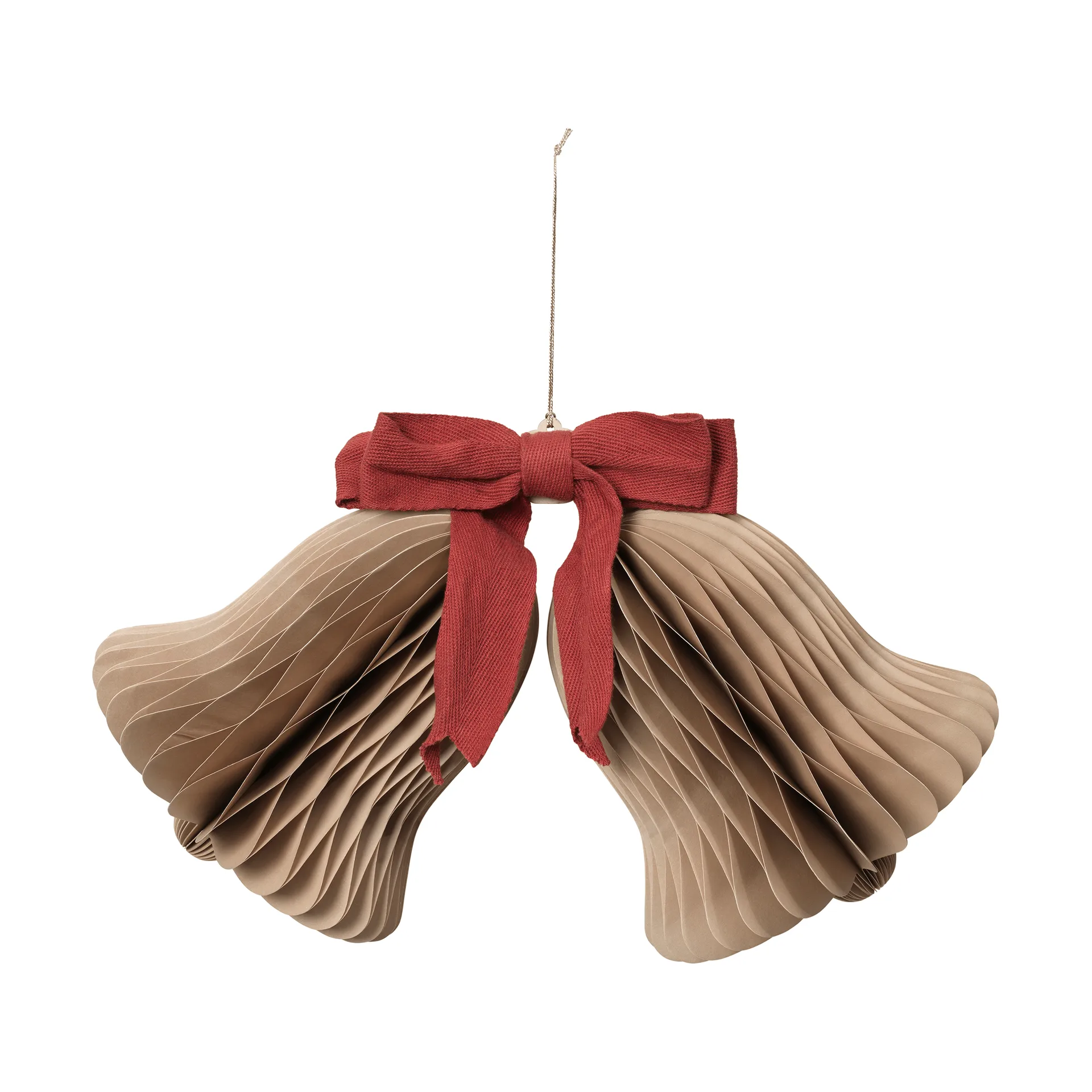 Chime bel kersthanger, Natural Brown-Red Broste Copenhagen