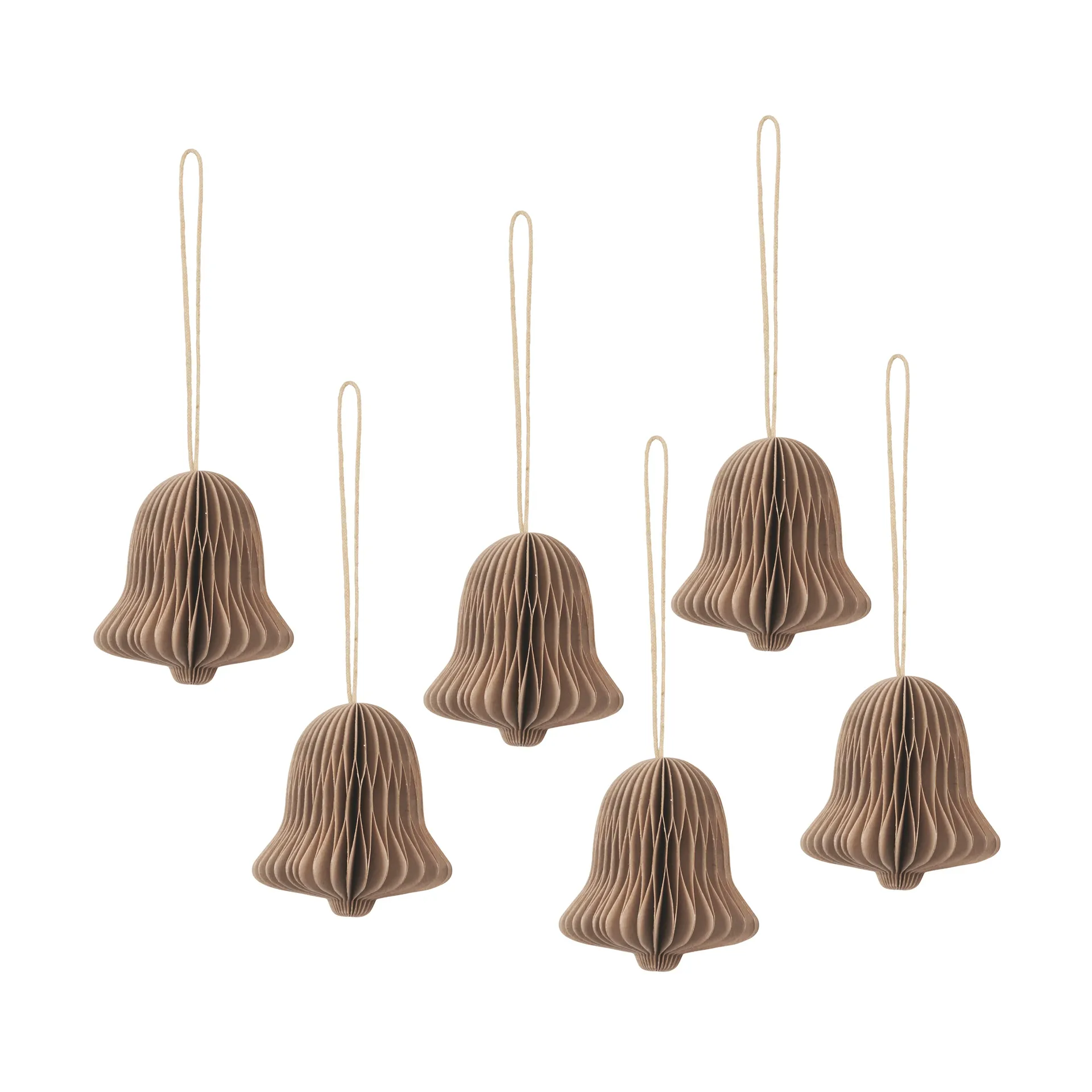 Chime bel kerstornament, Natural brown Broste Copenhagen