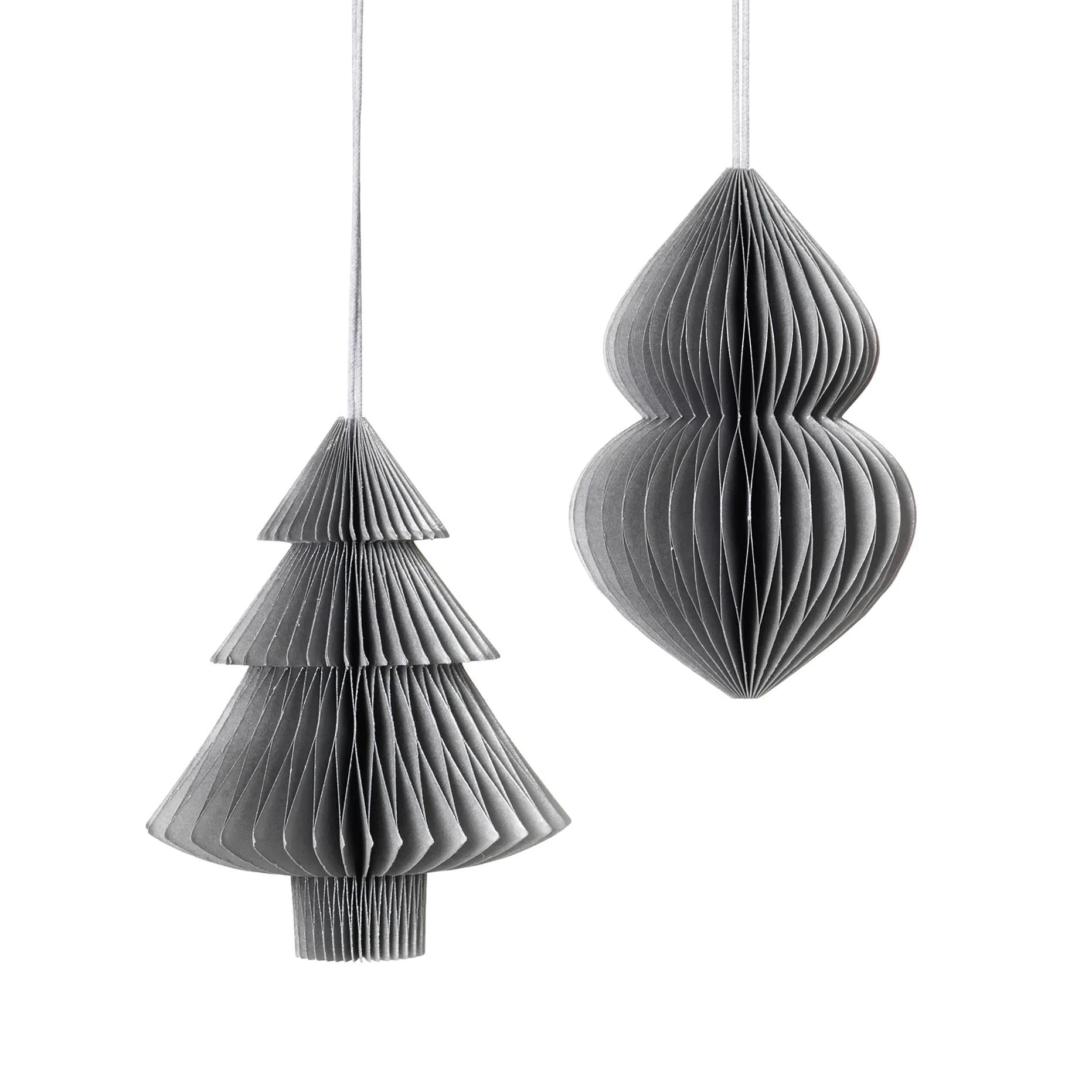 Christmas mix kerstboom-kerstdecoratie 2-delig Silver,  Broste Copenhagen