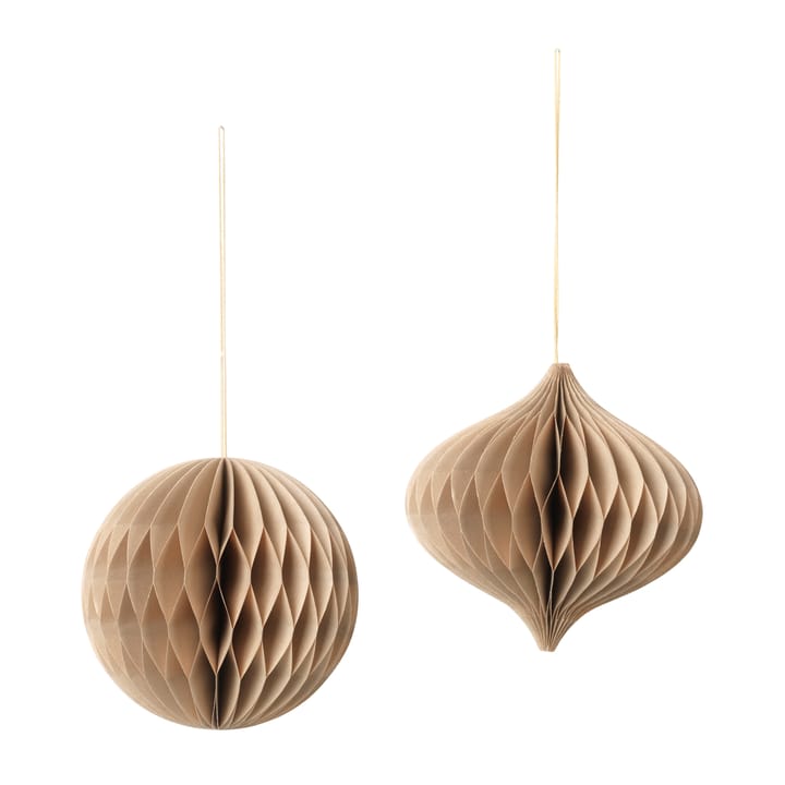 Christmas mix kerstdecoratie 2-pack - Natural brown - Broste Copenhagen