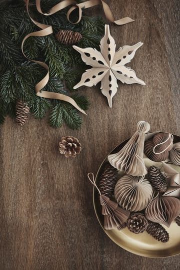 Christmas mix kerstdecoratie 2-pack - Natural brown - Broste Copenhagen