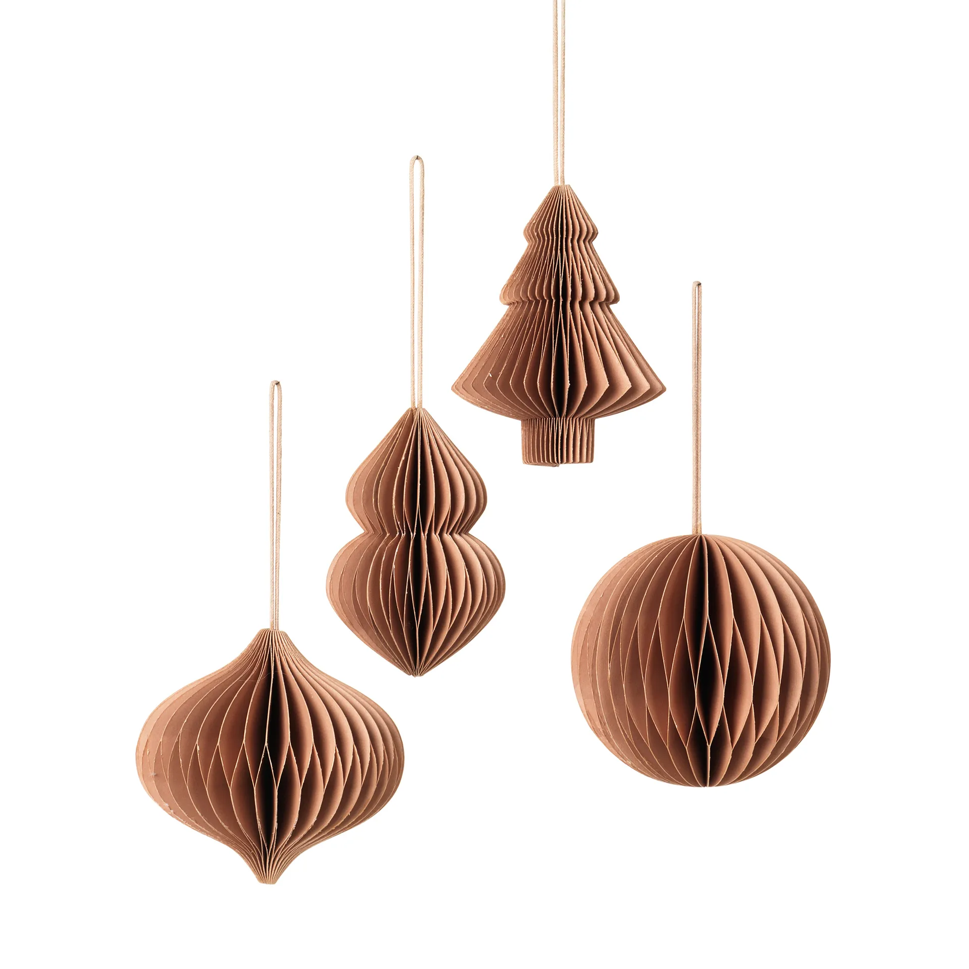 Christmas mix kerstdecoratie 4-delig Indian tan,  Broste Copenhagen