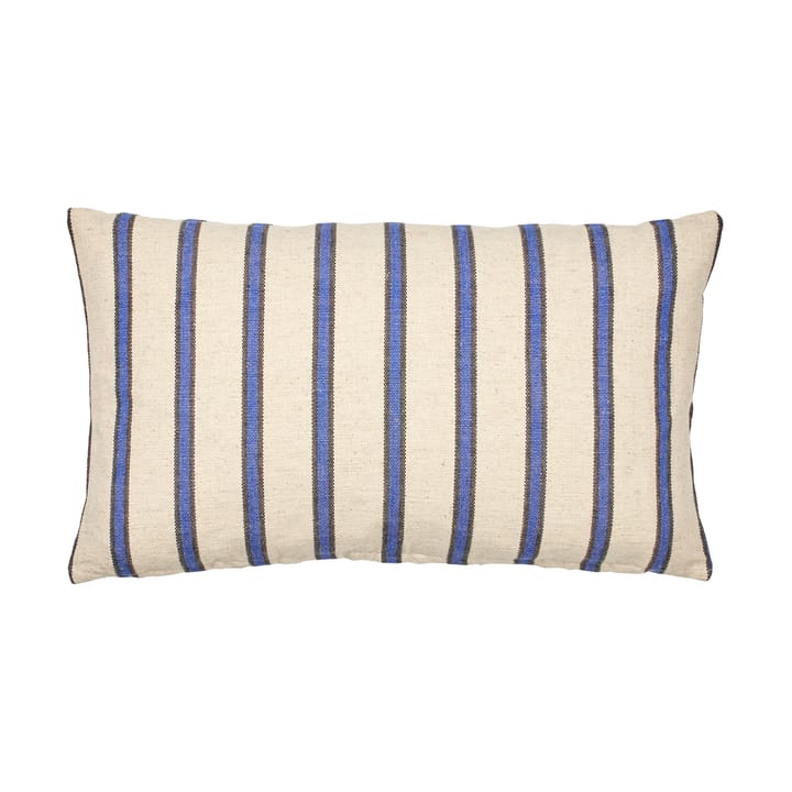 Dagmar kussensloop 30x50 cm - Off white-intense blue - Broste Copenhagen