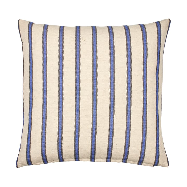Dagmar kussensloop 50x50 cm, Off white-intense blue Broste Copenhagen
