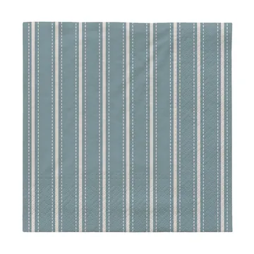 Dolly papieren servetten 33x33 cm 20-pack - Licht blauw-wit - Broste Copenhagen
