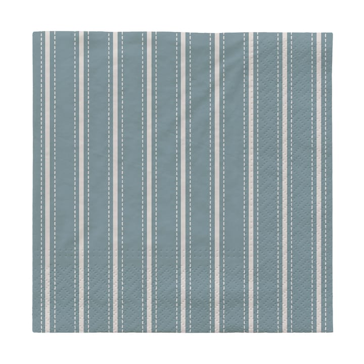 Dolly papieren servetten 33x33 cm 20-pack - Light blue-white - Broste Copenhagen