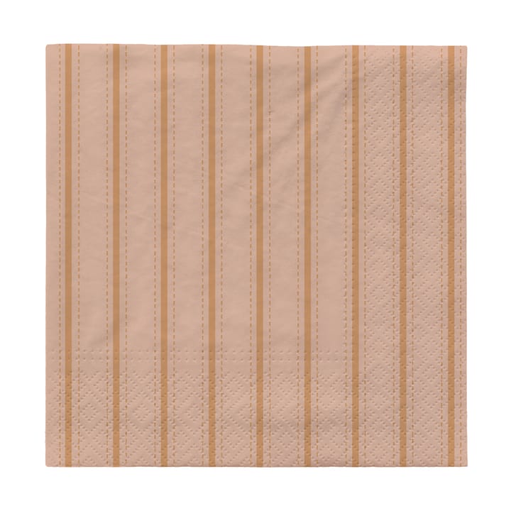 Dolly papieren servetten 33x33 cm 20-pack - Soft pink-cinnamon sand - Broste Copenhagen