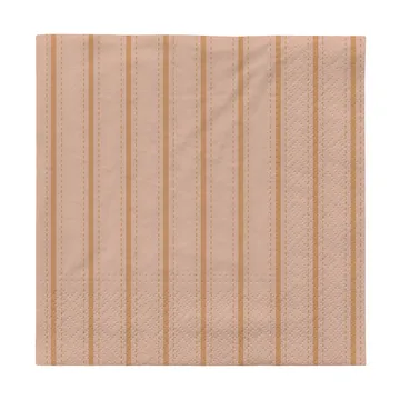 Dolly papieren servetten 33x33 cm 20-pack - Soft pink-cinnamon zand - Broste Copenhagen