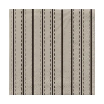 Dolly papieren servetten 33x33 cm 20-pack - Zwart-off white - Broste Copenhagen