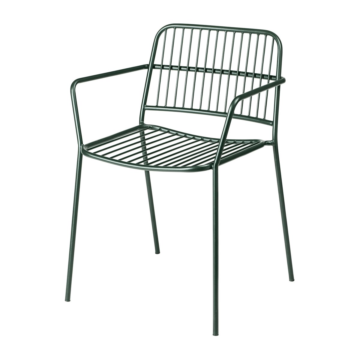 Broste Copenhagen Eden stoel met armleuningen Forest green