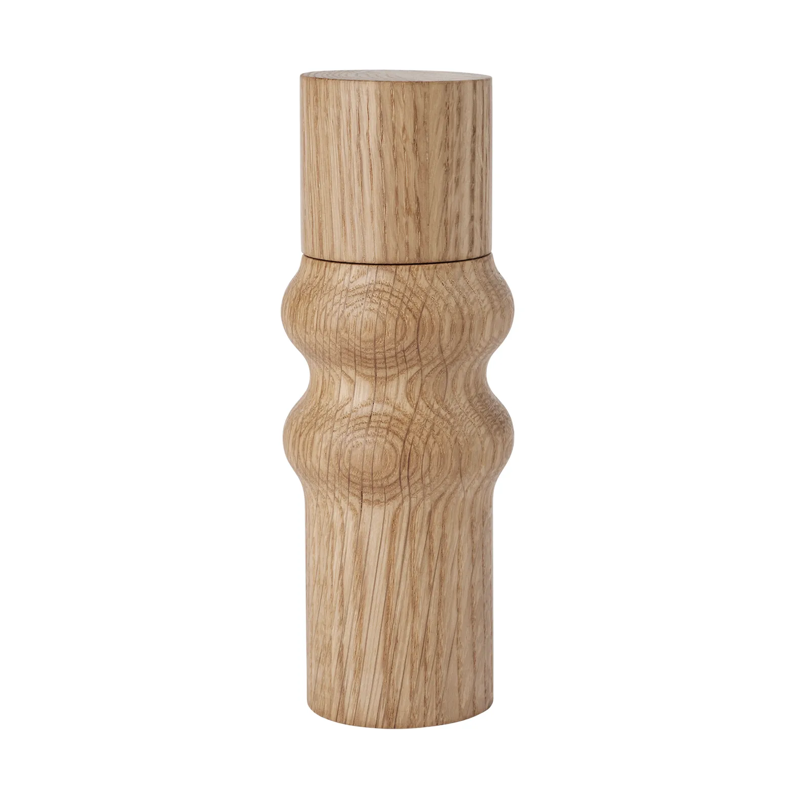 Edgar zout- en pepermolen 20 cm, Geoliede eikenhout-Natural Broste Copenhagen