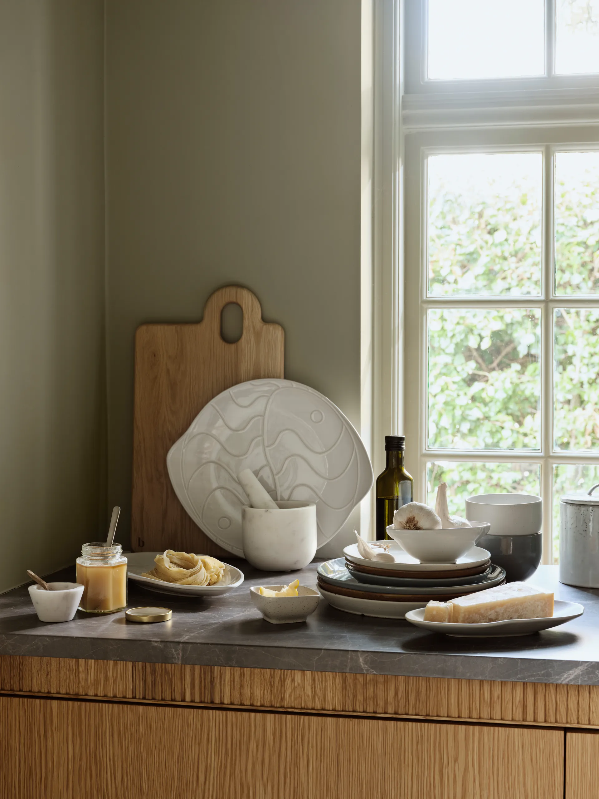 Eli bord Ø26 cm, Soft blue Broste Copenhagen