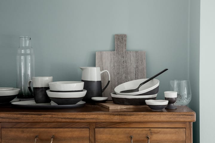 Esrum schotel ovaal 26,5x39 cm, Ivory-grey Broste Copenhagen