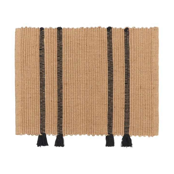 Ezra deurmat 50x70 cm - Natural-black - Broste Copenhagen