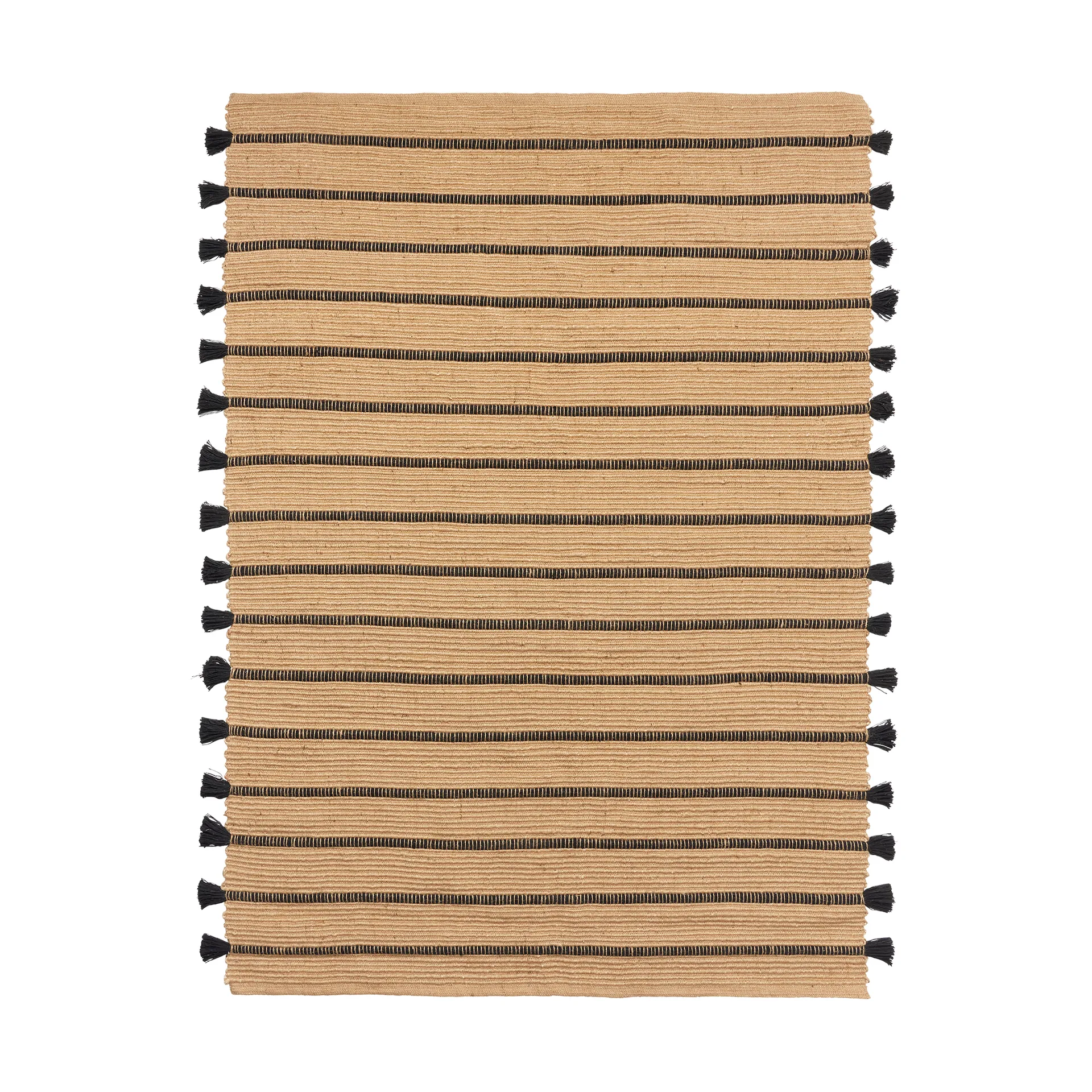 Ezra vloerkleed 140x200 cm, Natural-black Broste Copenhagen