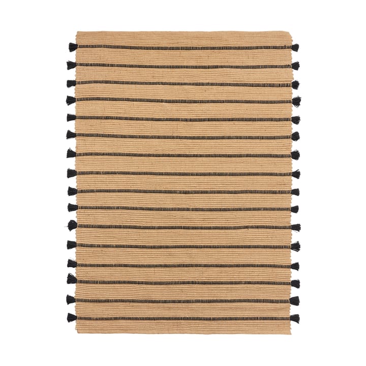 Ezra vloerkleed 140x200 cm - Natural-black - Broste Copenhagen