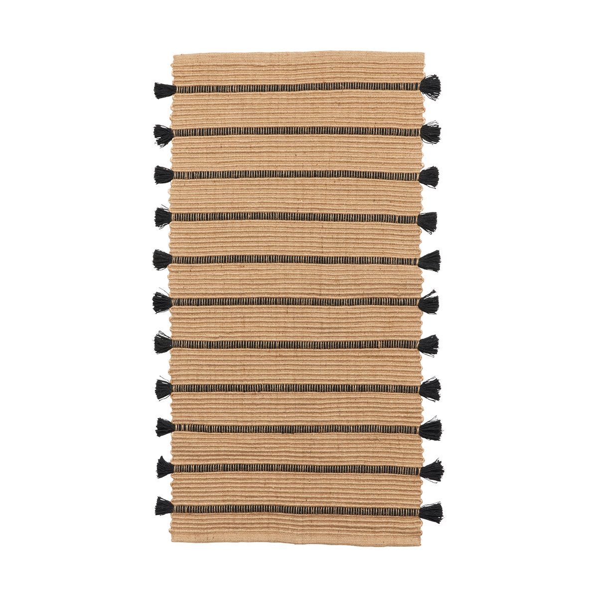 Broste Copenhagen Ezra vloerkleed 70x140 cm Natural-black