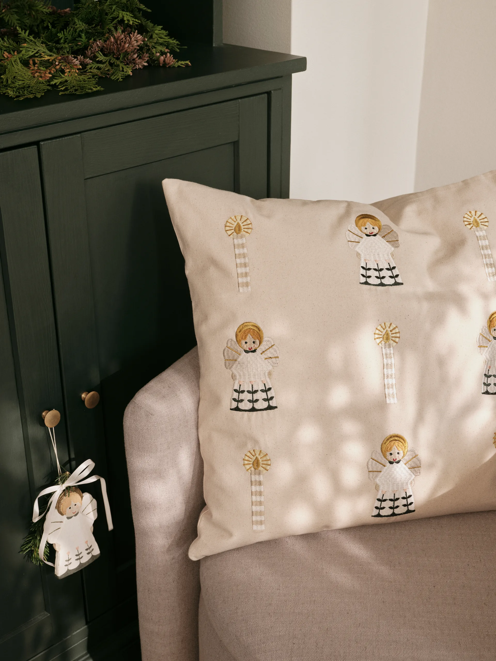 Fairy Tale kussenhoes 50x50 cm, Golden Broste Copenhagen