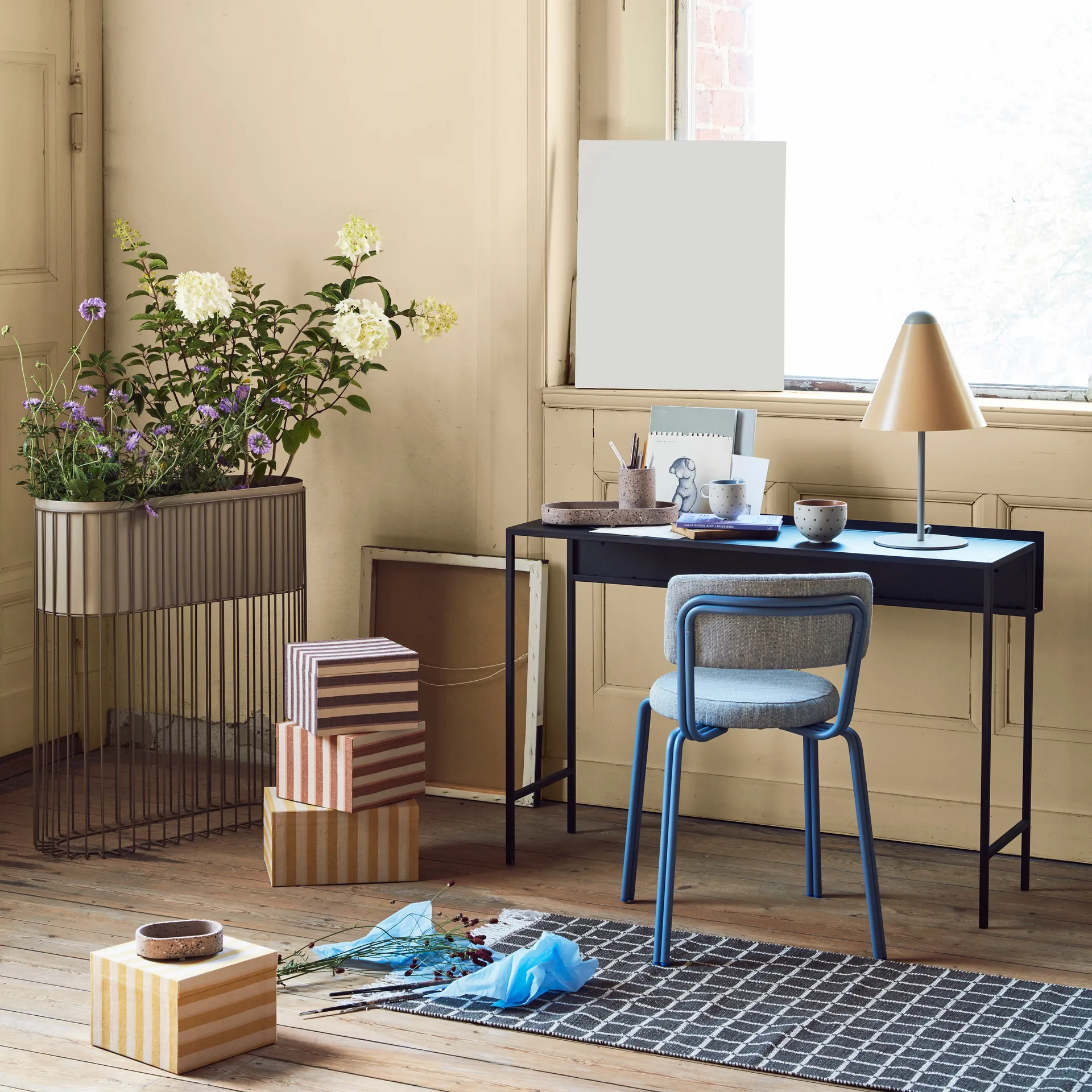 Fenja bloemenbak set, Simply taupe warm grey Broste Copenhagen