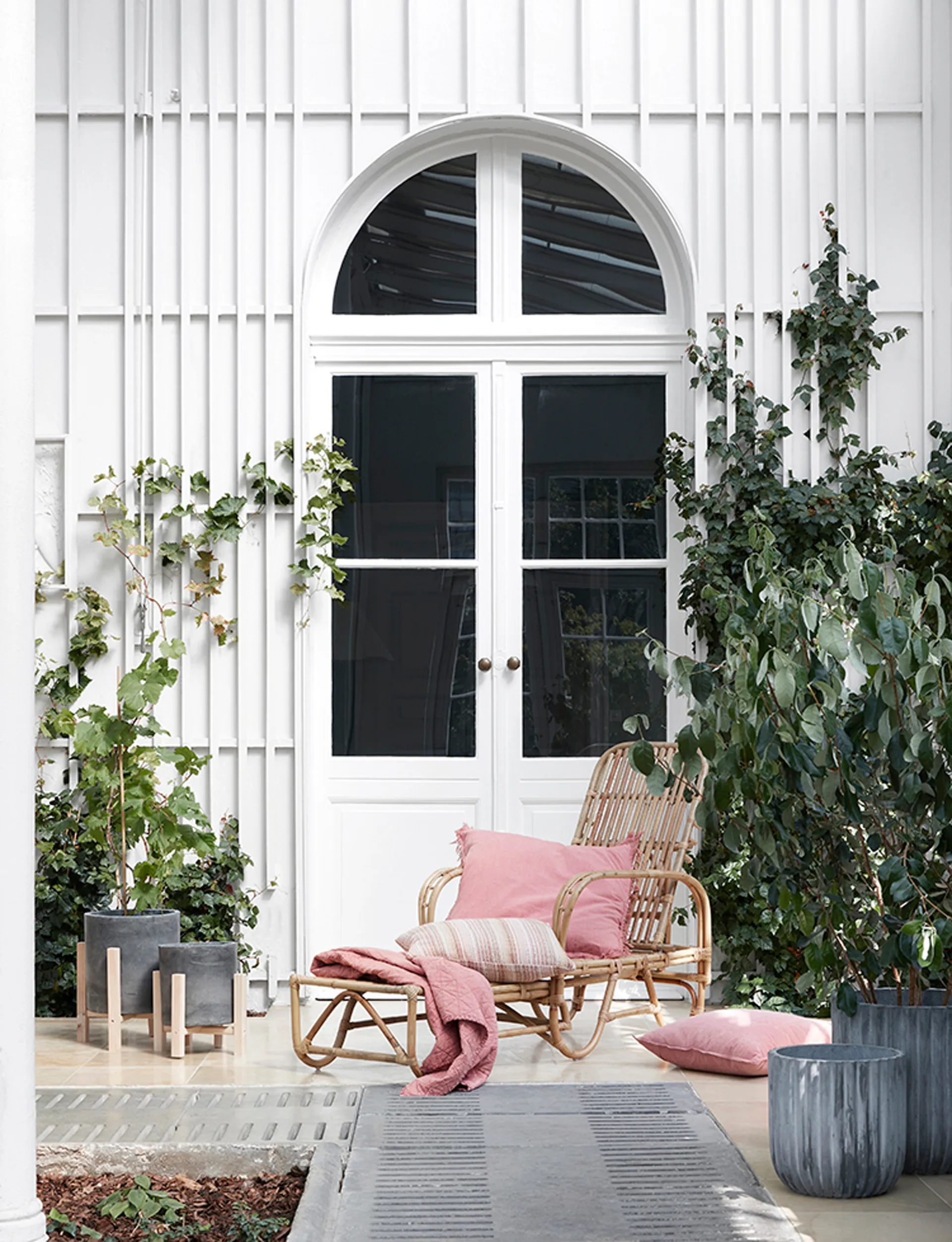 Fiber bloempot 2-pack, Charcoal Broste Copenhagen