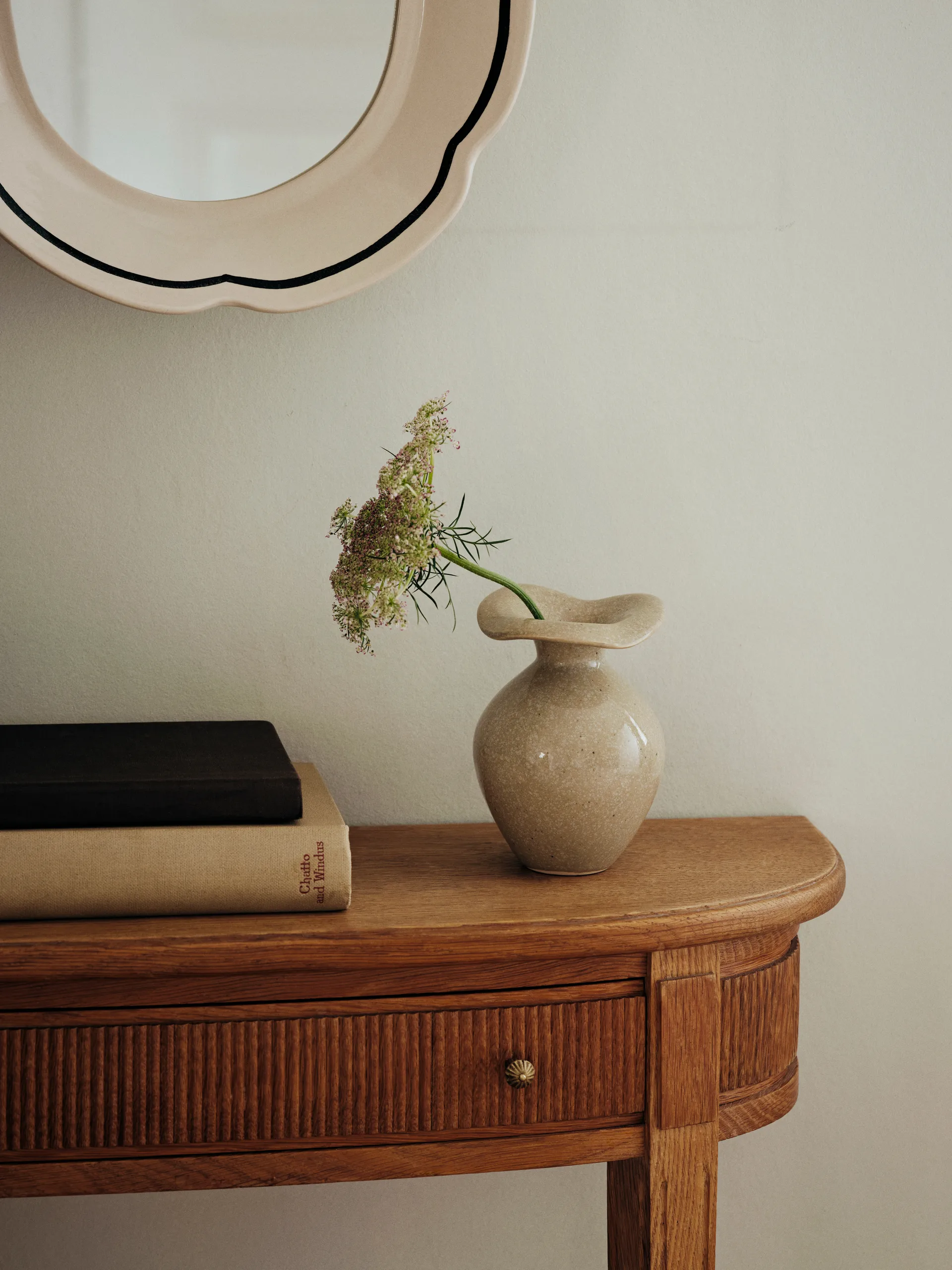 Florentina vaas XS 14 cm, Beige Broste Copenhagen