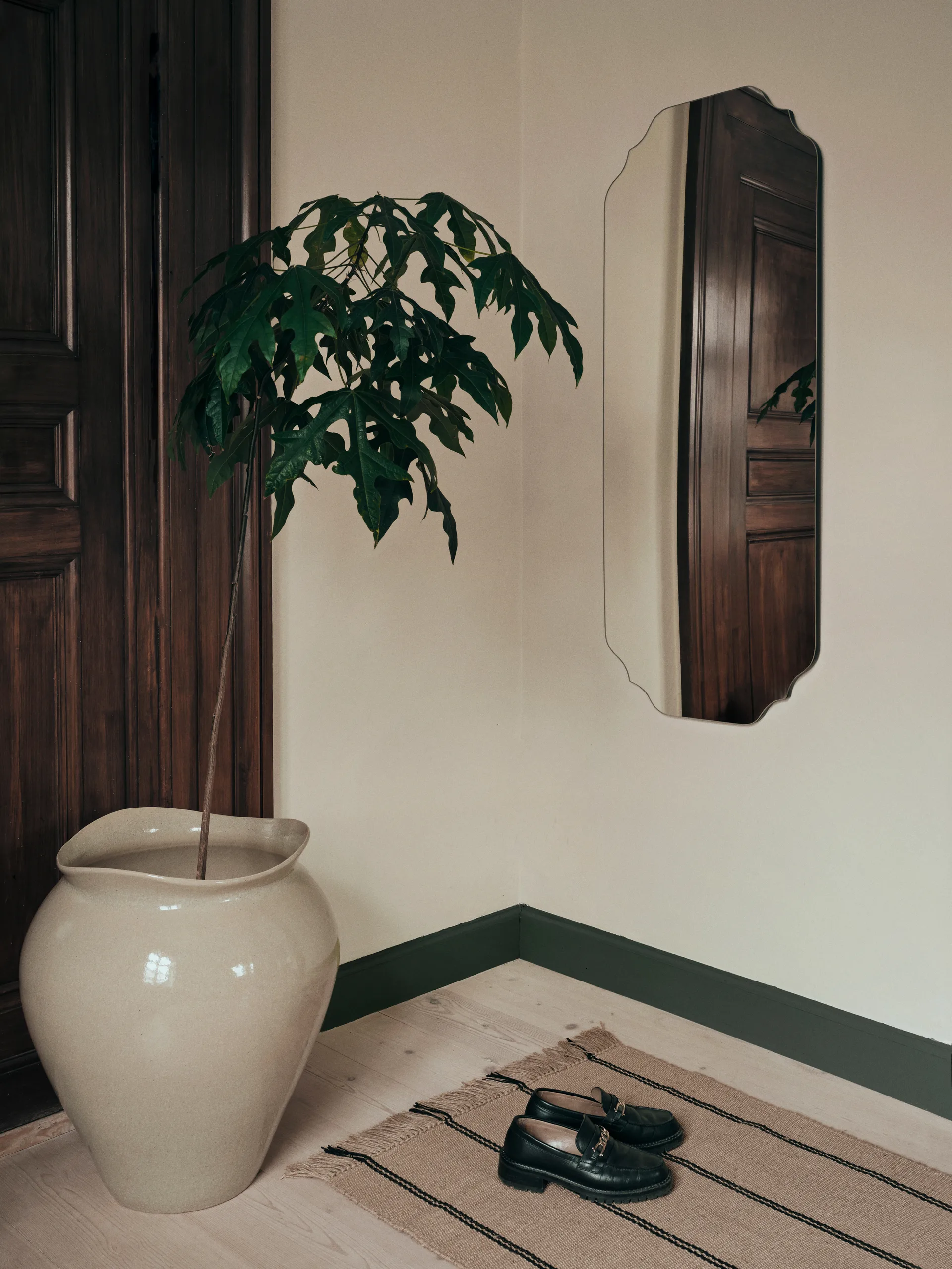 Florentina vloervaas XL 57 cm, Beige Broste Copenhagen